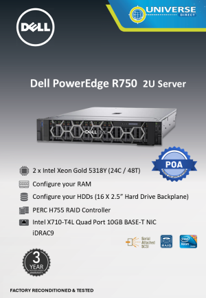 DELL PE R750 2XN GOLD 5318Y NORAM/NOHDD