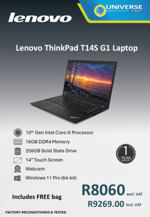 LEN T14S G1 I5 10TH 16GB/256SSD/W11P/TS