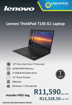 LEN T14S G1 I7-10TH 32GB/512SSD/W11P/TS