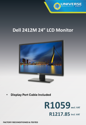 24" DELL U2412M LCD