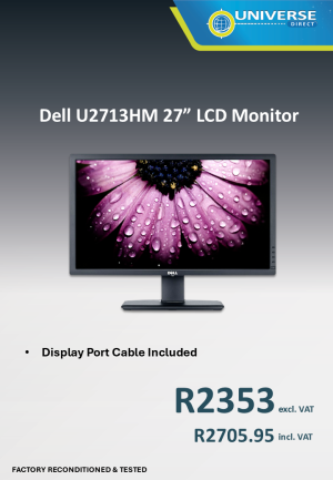 27" DELL U2713HM REFURBISHED LCD