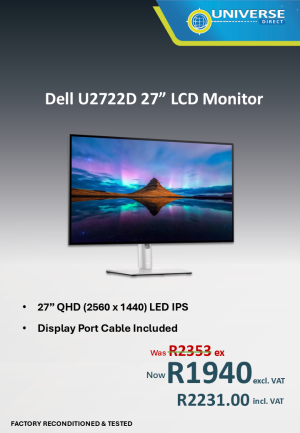27" DELL U2722D LCD