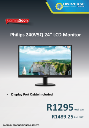24" PHILIPS 240V5Q LCD