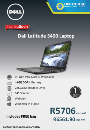 DELL 5400 I5 8TH 16GB/256SSD/W11H
