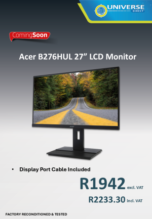 27" ACER B276HUL LCD