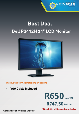 BD 24" DELL P2412H LCD