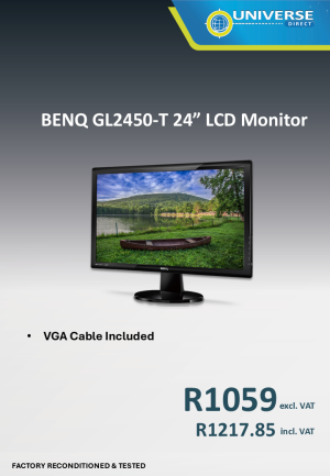 24" BENQ GL2450-T LCD