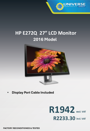 27" HP E272Q  LCD (VGA/DP/HDMI)