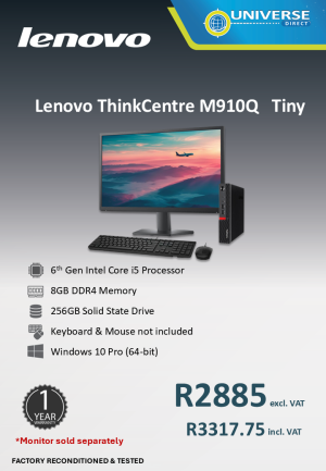 LEN M910Q TINY I5 6TH 8GB/256SSD/W11P