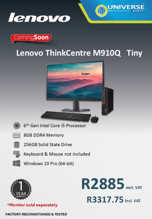 LEN M910Q TINY I5 6TH 8GB/256SSD/W11P