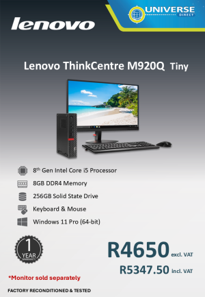 LEN M920Q TINY I5 8TH 8GB/256SSD/W11P