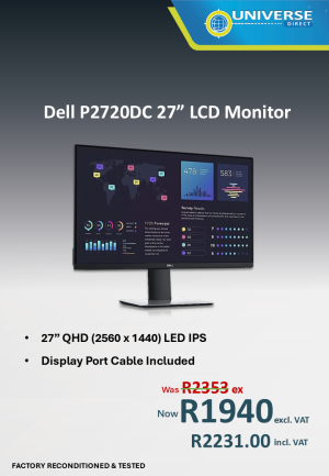27" DELL P2720DC LCD
