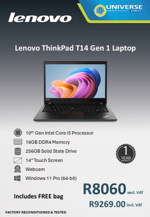 LEN T14 G1 NB I5-10TH 16GB/256GB/W11P/TS