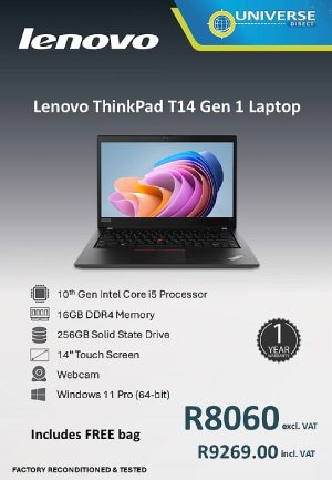 LEN T14 G1 NB I5-10TH 16GB/256GB/W11P/TS