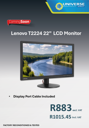 22" LENOVO T2224 LCD