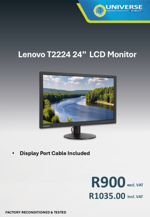 22" LENOVO T2224 LCD