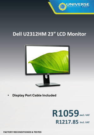 23" DELL U2312HM LCD