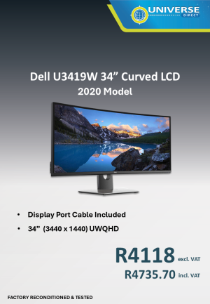 34" DELL U3419W LCD