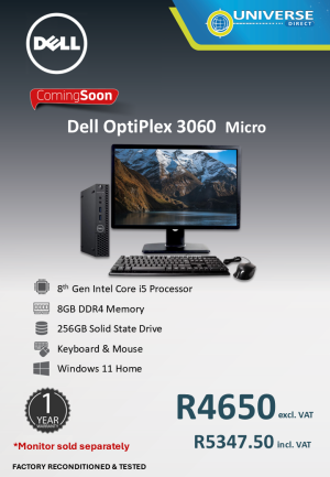 DELL 3060 MICRO I5 8TH 8GB/256SSD/W11H