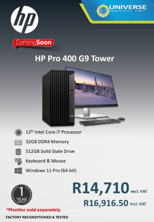HP 400G9 TWR I7-12700 DDR4 32GB/512SSD