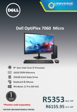 DELL 7060 MICRO I5 16GB/256GB/W11P