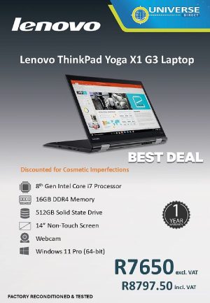 BD LEN YOGA X1 G3 NB I7 16GB/512SSD/W11P