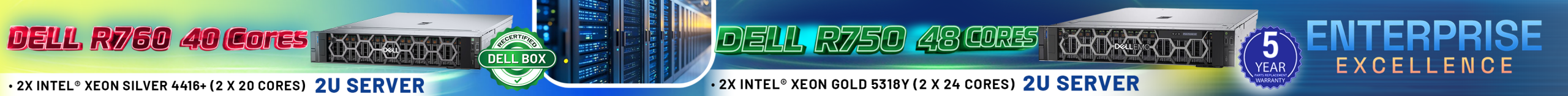 Dell-PowerEdge-R760 & Dell-R750-servers-Web-banner re-design (3825 X 235 px)