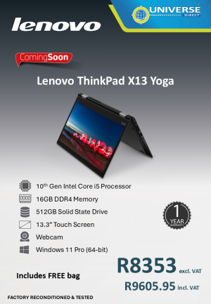 LEN YOGA X13 I5 10TH 16GB/512SSD/W11P/TS