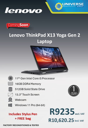LEN X13 YOGA G2 I5-11 16GB/512SD/W11P/TS