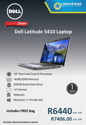 DELL 5410 I5 10TH 16GB/256SSD/W11P