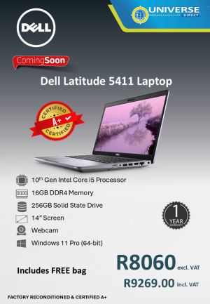 DELL 5411 I5 10TH 16GB/256SSD/W11P A+