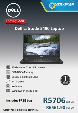 DELL 5490 NB I5-8TH 8GB/256SSD/W11P