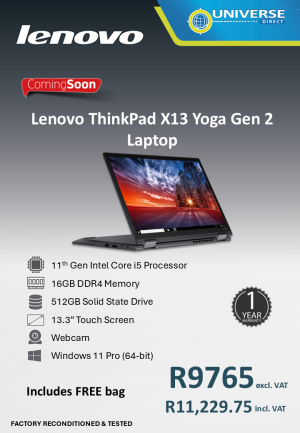 LEN YOGA X13 I5 11TH 16GB/512SSD/W11P/TS