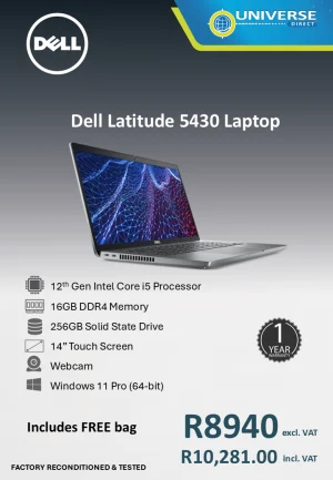 DELL 5430 I5 12TH 16GB/256SSD/W11P/TS