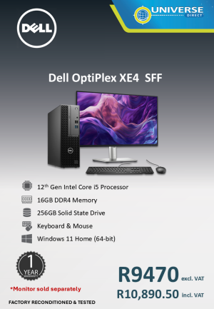DELL XE4 SFF I5 12TH 16GB/256SSD/W11H